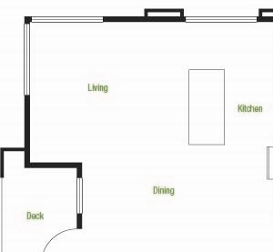 B2-A – 2 Bedroom 2 Bath Floor Plan Layout – 1173 Square Feet